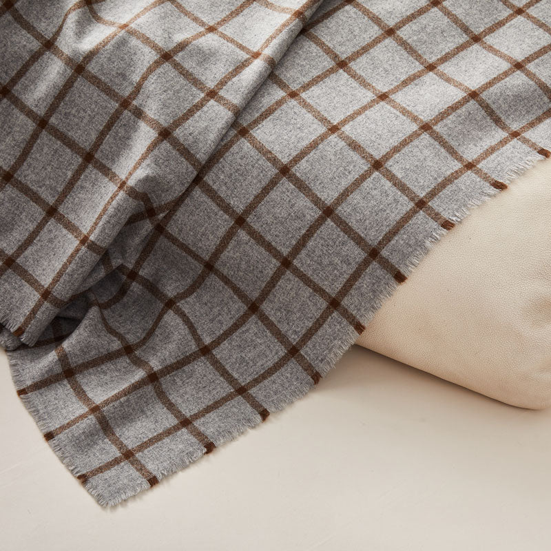 Checked Cashmere Blanket