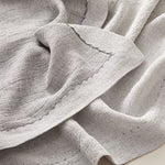 Load image into Gallery viewer, Woven Linen Blanket in a Honeycomb Texture in warming Latte or river Stone
