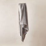 Load image into Gallery viewer, Soft Italian Cashmere Stole/Throw Blanket Hand-Frayed Edging in the color of Stones
