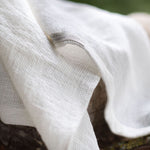 Load image into Gallery viewer, Honeycombed Textured Linen Set of Guest Towels in Latte color

