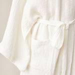 Load image into Gallery viewer, Luxuriously Woven Honeycomb Linen Bathrobe in Latte Color
