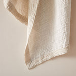Load image into Gallery viewer, Soft Crinkled Linen Bed Cover the color of Oat
