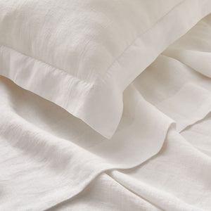 Pure Italian Hemp Double Bed Sheet Set in Latte/Oat colors