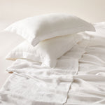 Carica l&#39;immagine nel visualizzatore di Gallery, Pure Italian Hemp Double Bed Sheet Set in Latte/Oat colors
