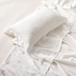 Carica l&#39;immagine nel visualizzatore di Gallery, Pure Italian Hemp Single Bed Sheet Set in Latte/Oat colors
