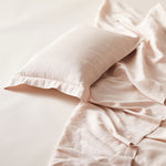 Load image into Gallery viewer, Pure Linen Single Bed Sheet Set in Cameo color
