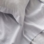 Load image into Gallery viewer, Pure Linen Single Bed Sheet Set in Powder Blue color
