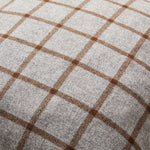 Carica l&#39;immagine nel visualizzatore di Gallery, Modern yet Classic Cashmere Cushion in Grey and Brown Checked
