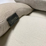Carica l&#39;immagine nel visualizzatore di Gallery, Fresh Linen Cushion Woven in a Honeycomb Texture the color of Warm Cappuccino
