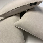 Carica l&#39;immagine nel visualizzatore di Gallery, Fresh Linen Cushion Woven in Oat color finished with Coordinated Piping
