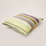 Carica l&#39;immagine nel visualizzatore di Gallery, Lively Striped Cushion in a Technically Advanced Fabric finished with Coordinated Color Piping, 19.7&quot;x19.7&quot;
