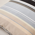 Carica l&#39;immagine nel visualizzatore di Gallery, Lively Striped Cushion in a Technically Advanced Fabric finished with Coordinated Color Piping, 19.7&quot;x19.7&quot;
