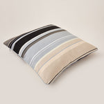 Carica l&#39;immagine nel visualizzatore di Gallery, Lively Striped Cushion in a Technically Advanced Fabric finished with Coordinated Color Piping, 19.7&quot;x19.7&quot;
