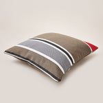 Load image into Gallery viewer, Lively Striped Cushion in pure Cotton finished with Coordinated Color Piping, 19.7&quot;x19.7&quot;
