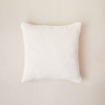 Carica l&#39;immagine nel visualizzatore di Gallery, Fresh Linen Cushion Woven in a Honeycomb Texture the color of fresh Milk poured into your favorite coffee
