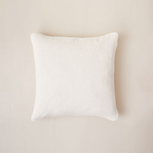 Fresh Linen Cushion Woven in a Honeycomb Texture the color of fresh Milk poured into your favorite coffee