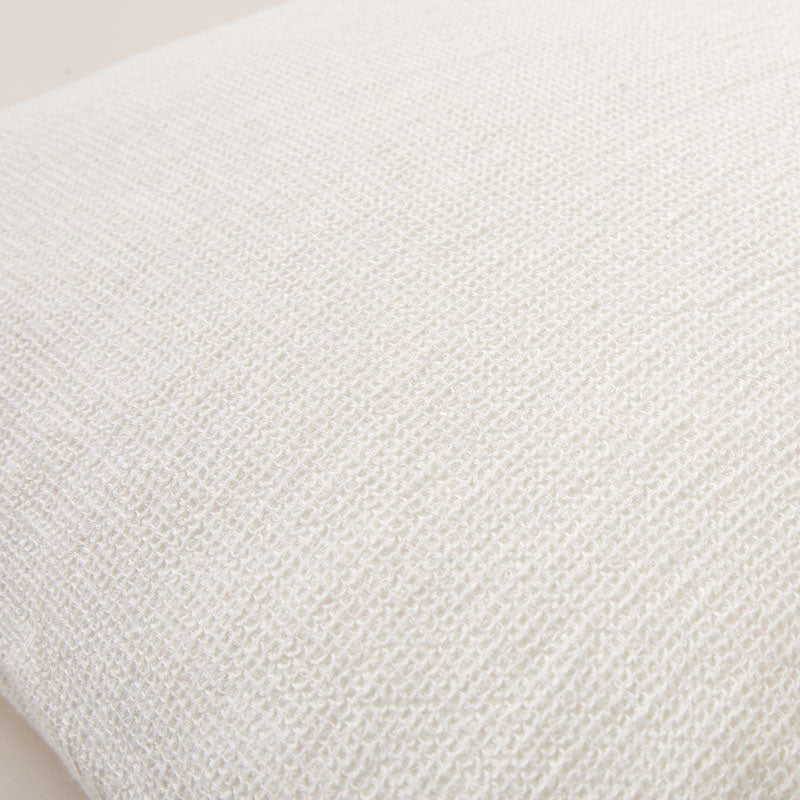 Fresh Linen Cushion Woven in a Honeycomb Texture the color of fresh Milk poured into your favorite coffee