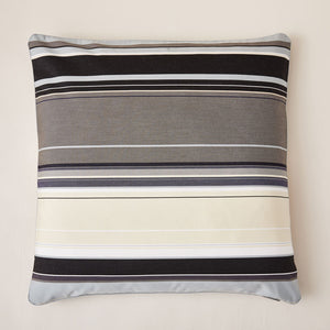 Lively Striped Cushion in a Technically Advanced Fabric finished with Coordinated Color Piping, 31.5"x31.5"