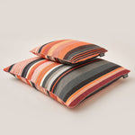 Load image into Gallery viewer, Lively Striped Cushion in pure Cotton finished with Coordinated Color Piping, 19.7&quot;x19.7&quot;
