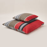 Load image into Gallery viewer, Lively Striped Cushion in pure Cotton finished with Coordinated Color Piping, 31.5&quot;x31.5&quot;
