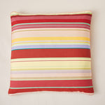Load image into Gallery viewer, Lively Striped Cushion in a Technically Advanced Fabric finished with Coordinated Color Piping, 31.5&quot;x31.5&quot;
