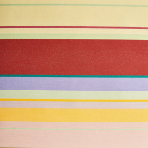 Lively Striped Cushion in a Technically Advanced Fabric finished with Coordinated Color Piping, 31.5"x31.5"