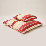 Carica l&#39;immagine nel visualizzatore di Gallery, Lively Striped Cushion in a Technically Advanced Fabric finished with Coordinated Color Piping, 31.5&quot;x31.5&quot;
