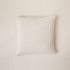 Fresh Linen Cushion Woven in Oat color finished with Coordinated Piping
