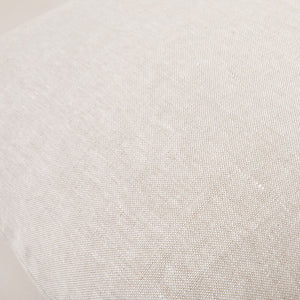Fresh Linen Cushion Woven in Oat color finished with Coordinated Piping