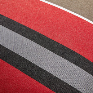 Striped Placemat in Orange and Dark Grey color scheme, 2-piece sets