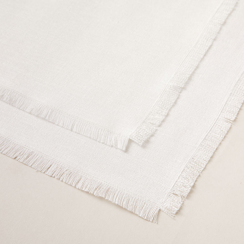 Placemat of Hemp with Frayed Edge, 2-piece sets