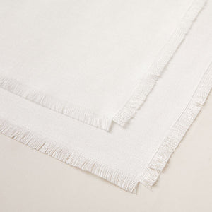 Placemat of Hemp with Frayed Edge, 2-piece sets