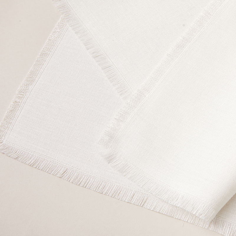 Placemat of Hemp with Frayed Edge, 2-piece sets