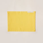 Carica l&#39;immagine nel visualizzatore di Gallery, Cotton Placemat with Ribbon Hand Embroidery in Sunflower Yellow color - 2-piece sets
