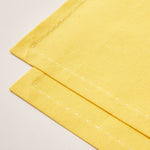 Load image into Gallery viewer, Cotton Placemat with Ribbon Hand Embroidery in Sunflower Yellow color - 2-piece sets
