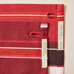 Carica l&#39;immagine nel visualizzatore di Gallery, Striped Placemat in Amarena color scheme, 2-piece sets

