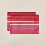 Carica l&#39;immagine nel visualizzatore di Gallery, Striped Placemat in Amarena color scheme, 2-piece sets
