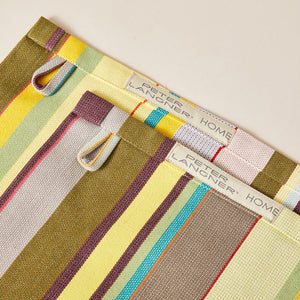Striped Placemat in Green and Purple color scheme, 2-piece sets
