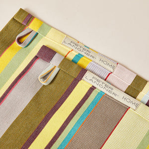 Striped Placemat in Green and Purple color scheme, 2-piece sets