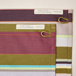 Load image into Gallery viewer, Striped Placemat in Green and Purple color scheme, 2-piece sets
