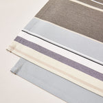 Load image into Gallery viewer, Striped Placemat in Oat and Powder Blue color scheme, 2-piece sets
