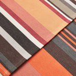 Carica l&#39;immagine nel visualizzatore di Gallery, Striped Placemat in Orange and Dark Grey color scheme, 2-piece sets
