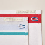 Carica l&#39;immagine nel visualizzatore di Gallery, Striped Placemat in White and Aquamarine color scheme, 2-piece sets
