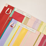 Carica l&#39;immagine nel visualizzatore di Gallery, Striped Placemat in Yellow and Cherry color scheme, 2-piece sets
