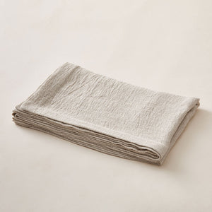 Woven Linen Blanket in a Honeycomb Texture the color of Warm Cappuccino