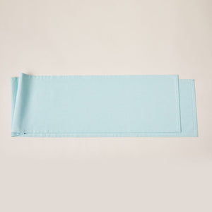 Cotton Runner with Ribbon Hand Embroidery in Soft Colors