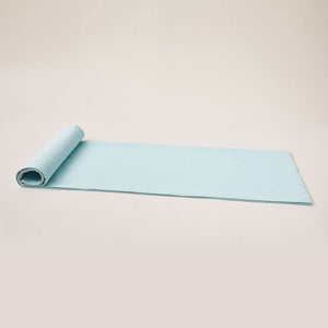 Cotton Runner with Ribbon Hand Embroidery in Soft Colors