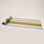 Carica l&#39;immagine nel visualizzatore di Gallery, Striped Cotton Runner in Green and Purple color scheme
