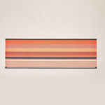 Carica l&#39;immagine nel visualizzatore di Gallery, Striped Cotton Runner in Orange and Dark Grey color scheme
