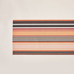 Carica l&#39;immagine nel visualizzatore di Gallery, Striped Cotton Runner in Orange and Dark Grey color scheme
